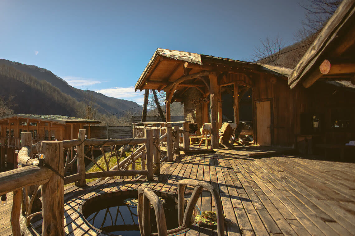 Private Russian banya rental in Krasnaya Polyana near Rosa Khutor — the whole BANSKЪ estate closed for one group